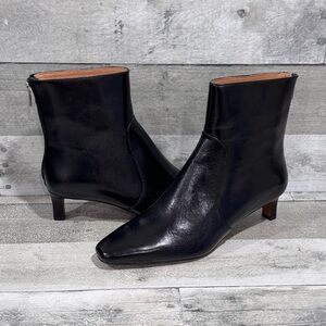 Madewell The Dimes Kitten Heel Women’s Boot In True Black - Sz - 8.5